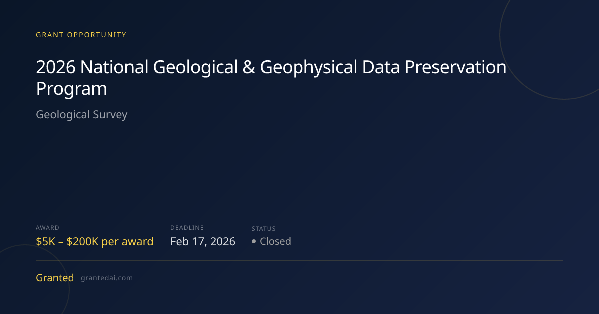 2026 National Geological Geophysical Data Program 2026 Opengraph Image 30klqf