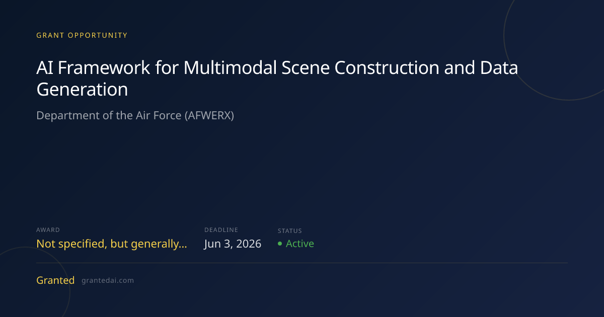 AI Framework for Multimodal Scene Construction and Data Generation ...