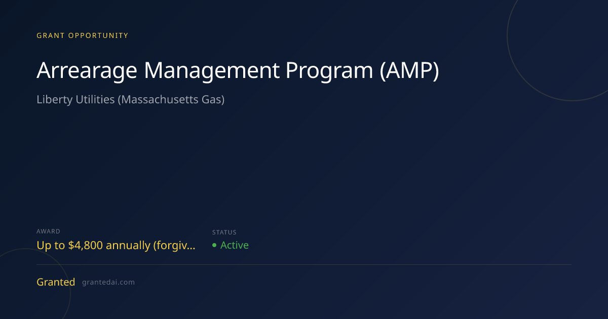 Arrearage Management Program (AMP) (2026) | Granted AI
