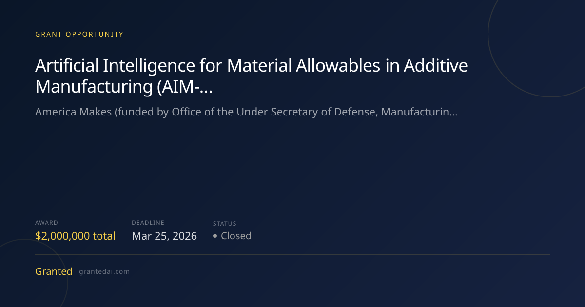 Artificial Intelligence for Material Allowables in Additive ...