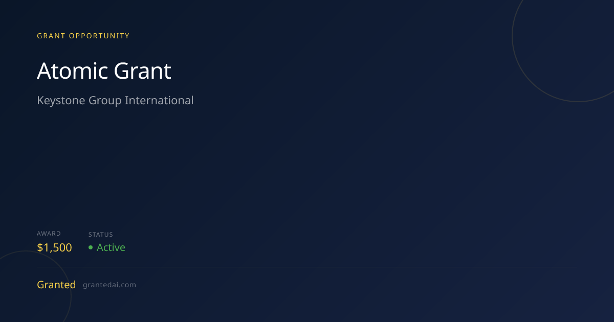 Atomic Grant (2026) | Granted AI