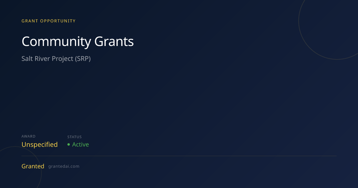 Community Grants (2026) | Granted AI