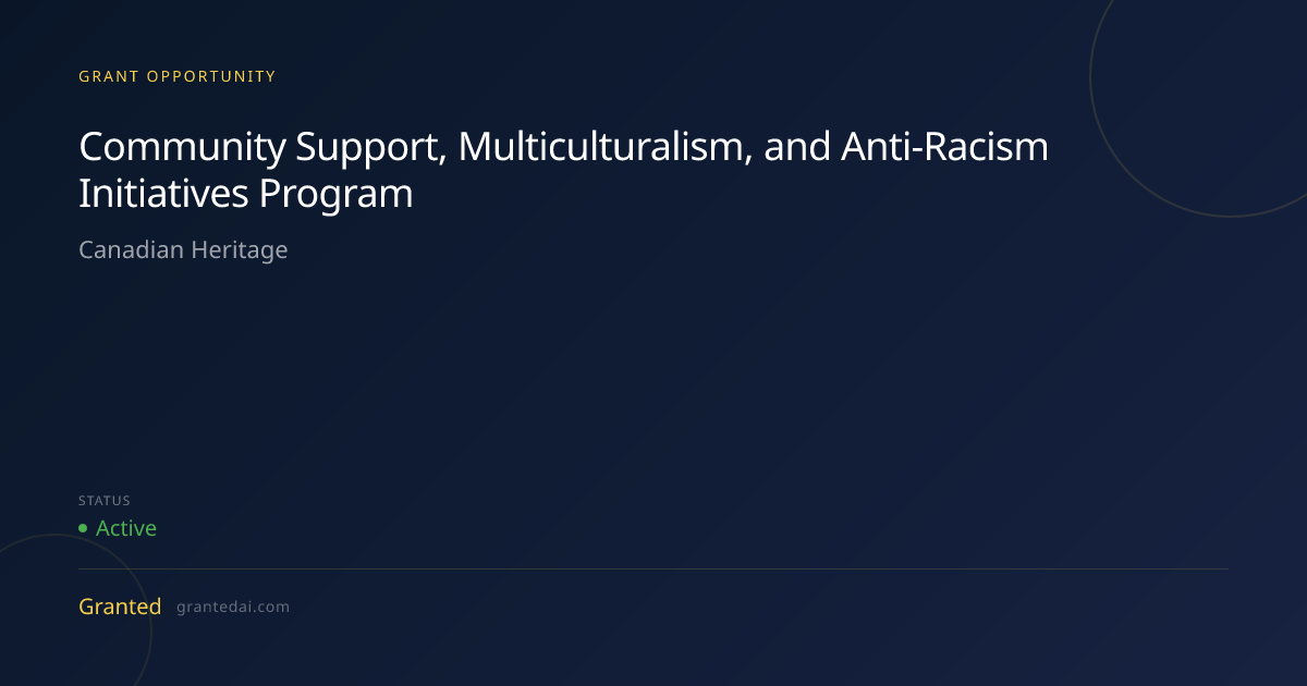 Community Support, Multiculturalism, and Anti-Racism Initiatives ...