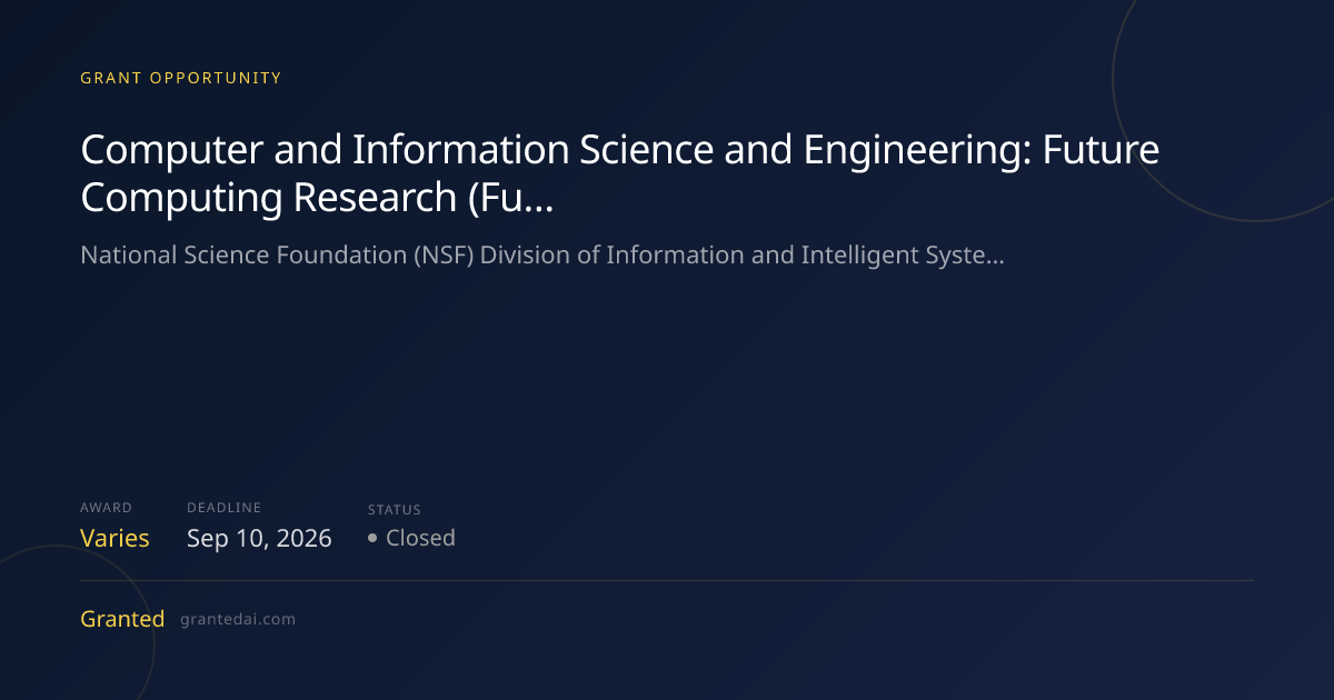 Computer and Information Science and Engineering: Future Computing ...