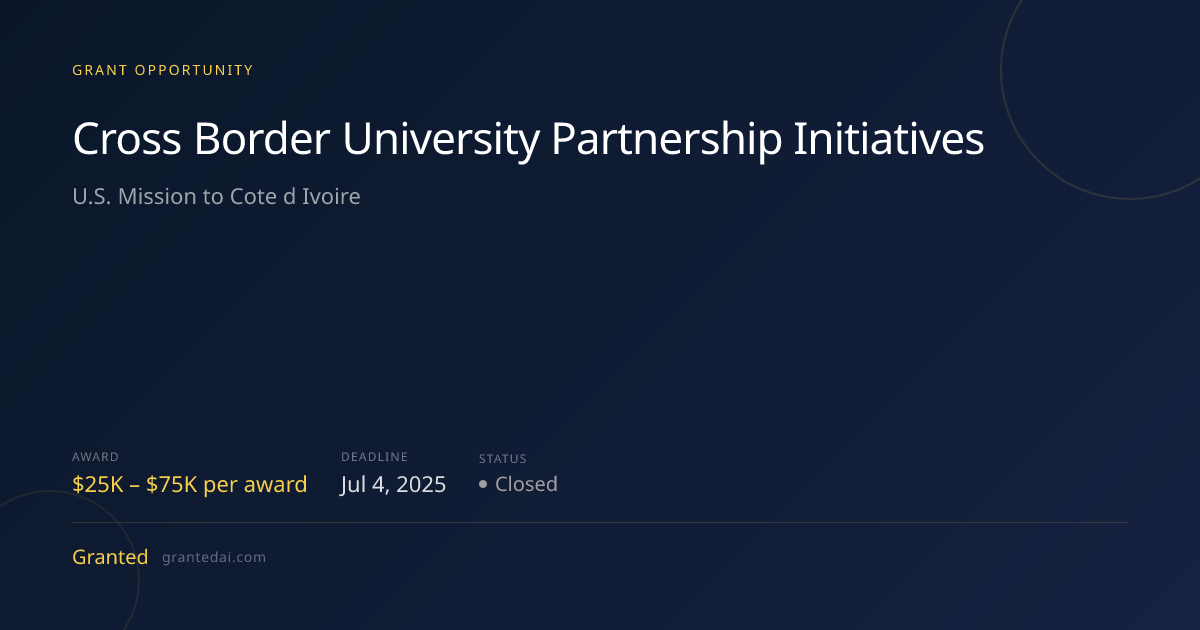 Cross Border University Partnership Initiatives (2025) | Granted AI