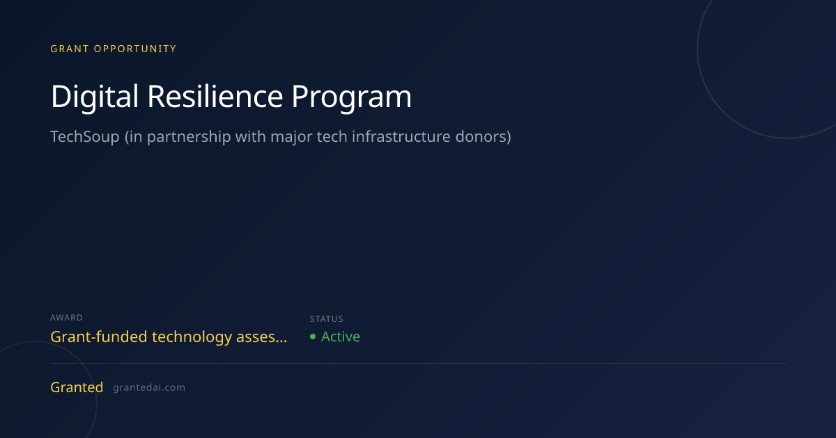 Digital Resilience Program (2026) | Granted AI