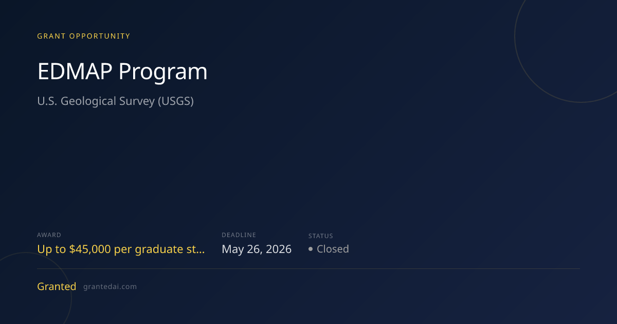 EDMAP Program (2026) | Granted AI