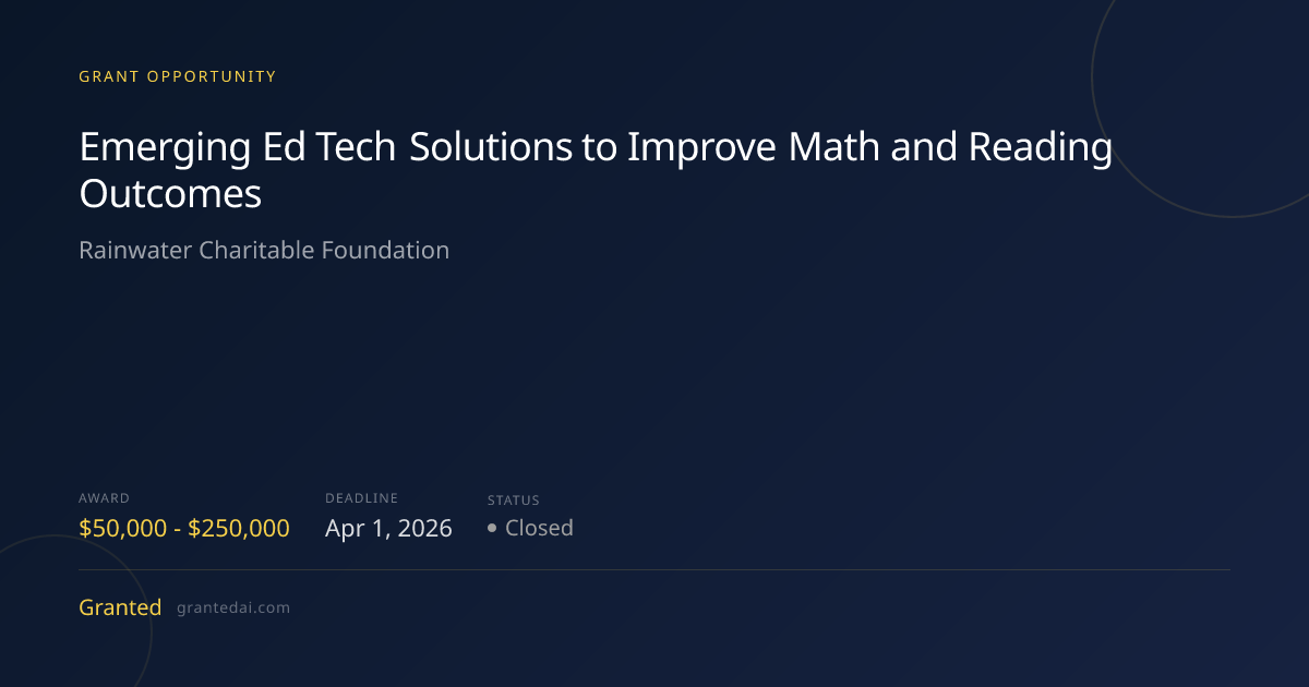 Emerging Ed Tech Solutions to Improve Math and Reading Outcomes (2026 ...