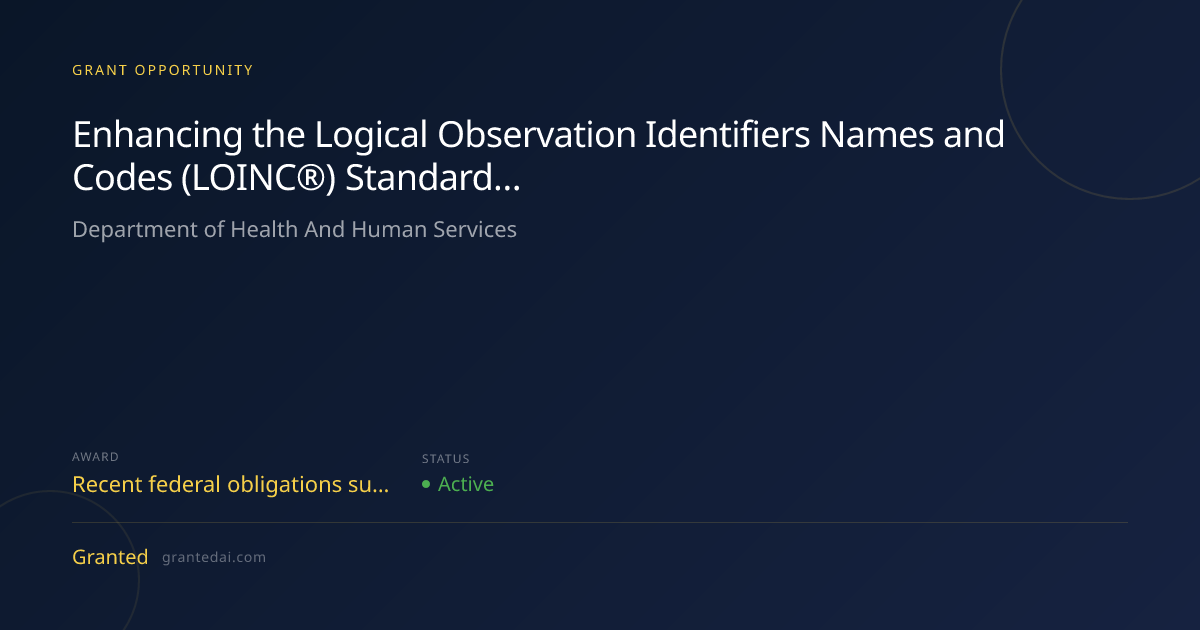 Enhancing the Logical Observation Identifiers Names and Codes (LOINC ...