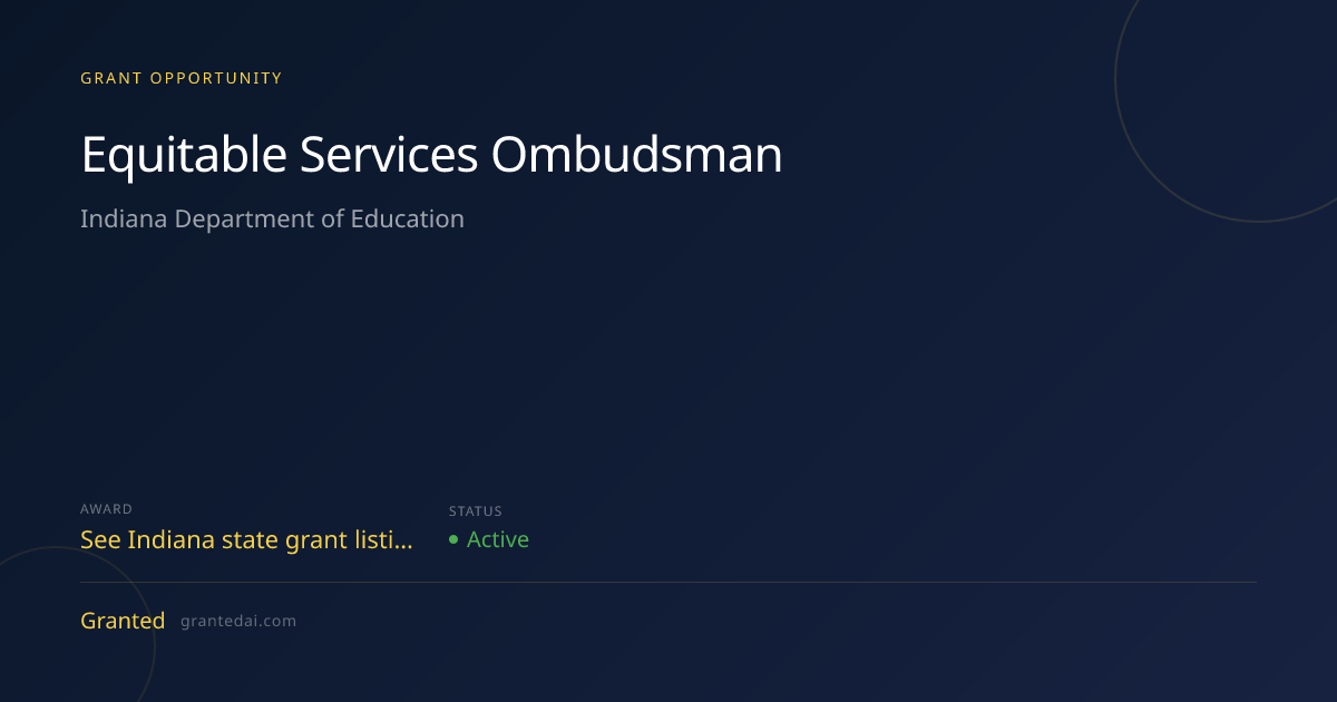 Equitable Services Ombudsman (2026) | Granted AI