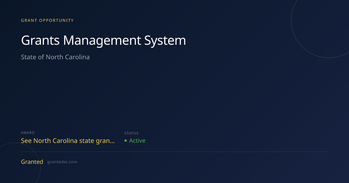 Grants Management System (2026) | Granted AI