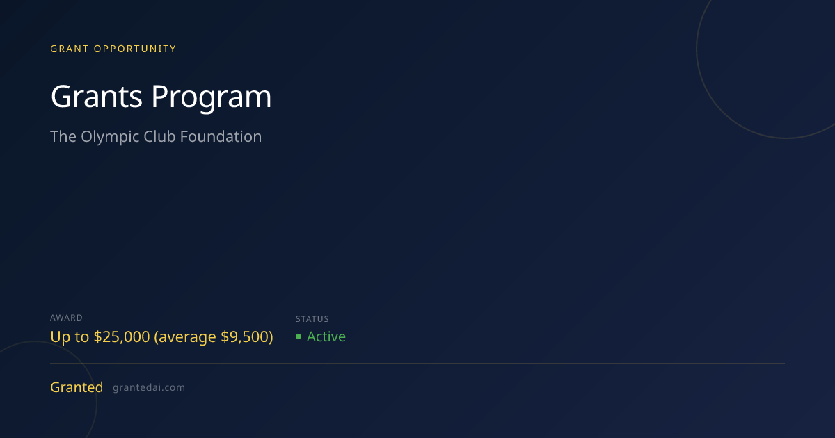 Grants Program (2026) | Granted AI