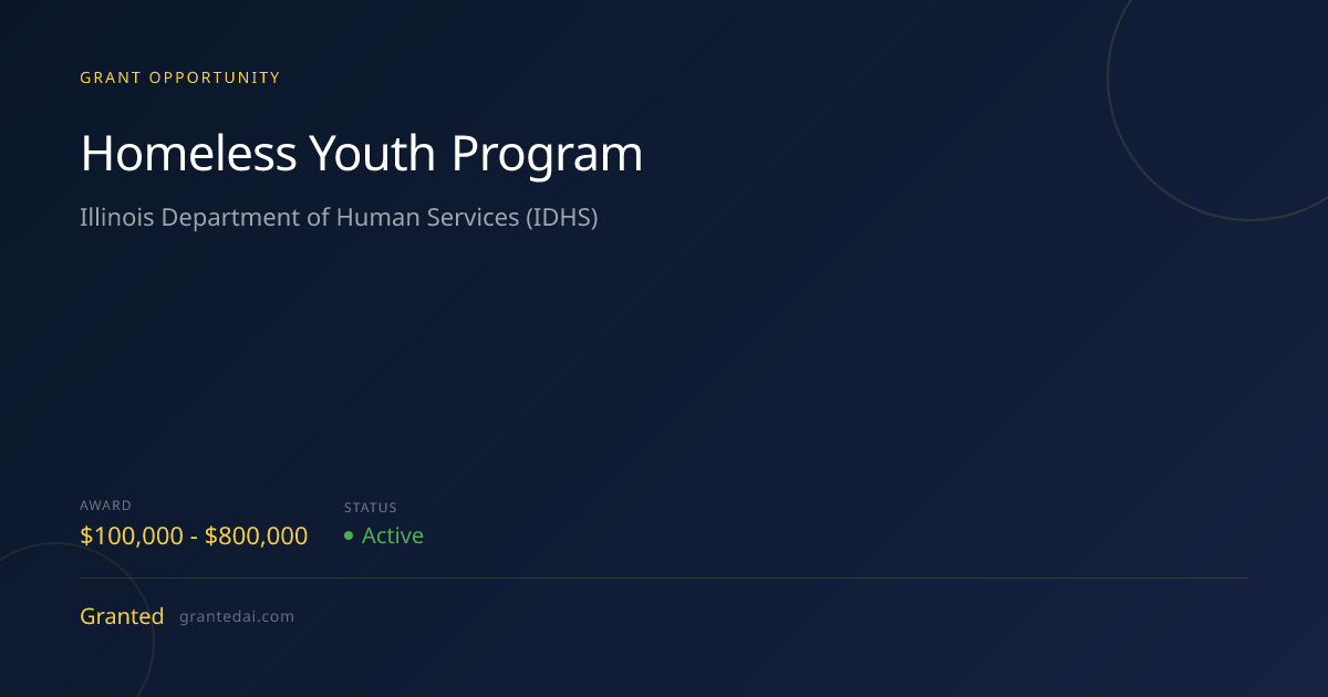 Homeless Youth Program (2025) | Granted AI