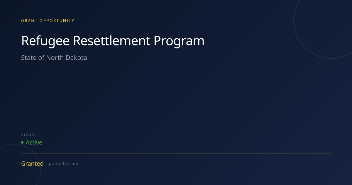 Refugee Resettlement Program (2026) | Granted AI