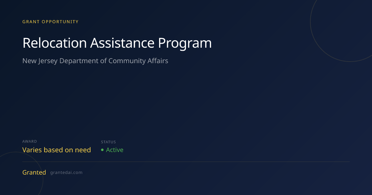 Relocation Assistance Program (2026) | Granted AI