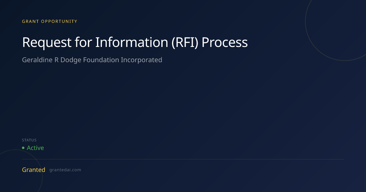 Request for Information (RFI) Process (2026) | Granted AI