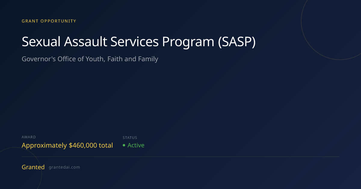 Sexual Assault Services Program (SASP) (2026) | Granted AI