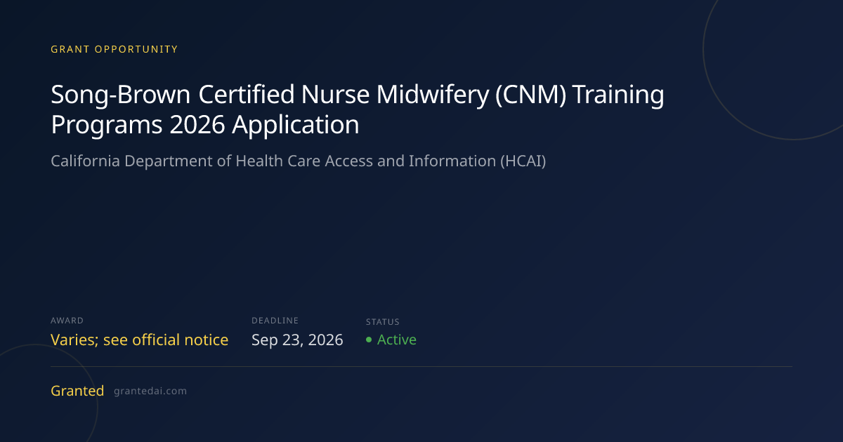 Song-Brown Certified Nurse Midwifery (CNM) Training Programs 2026 ...