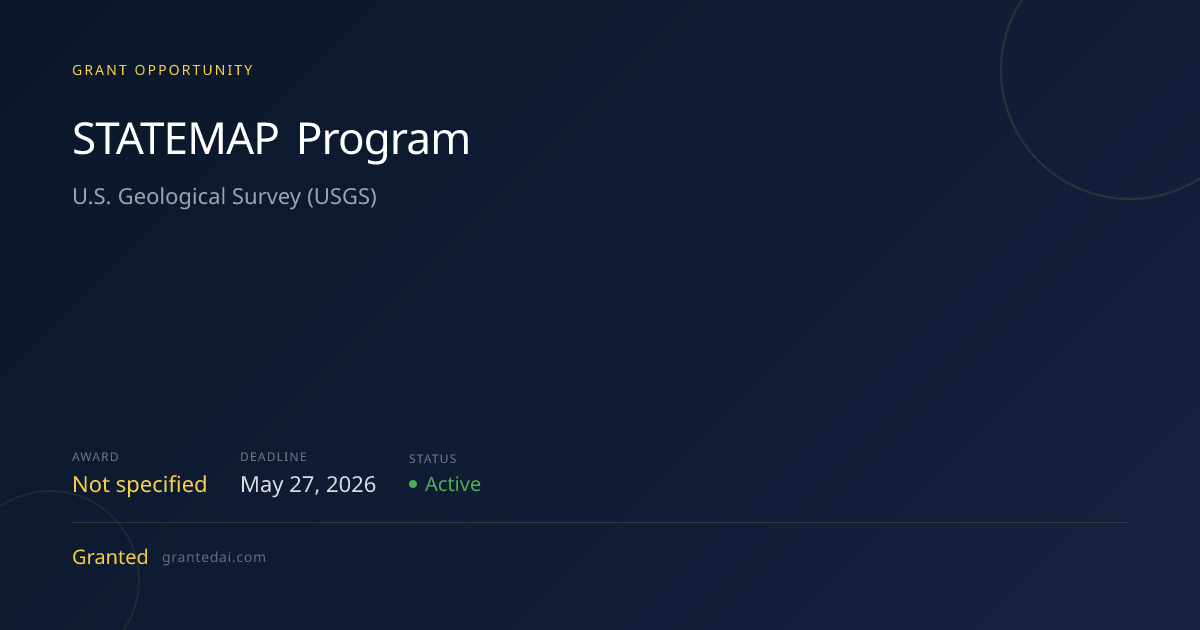 STATEMAP Program (2026) | Granted AI