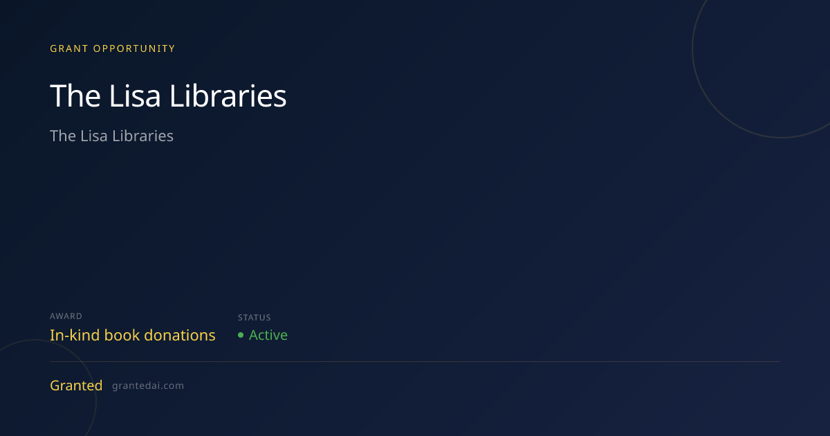 The Lisa Libraries (2026) | Granted AI