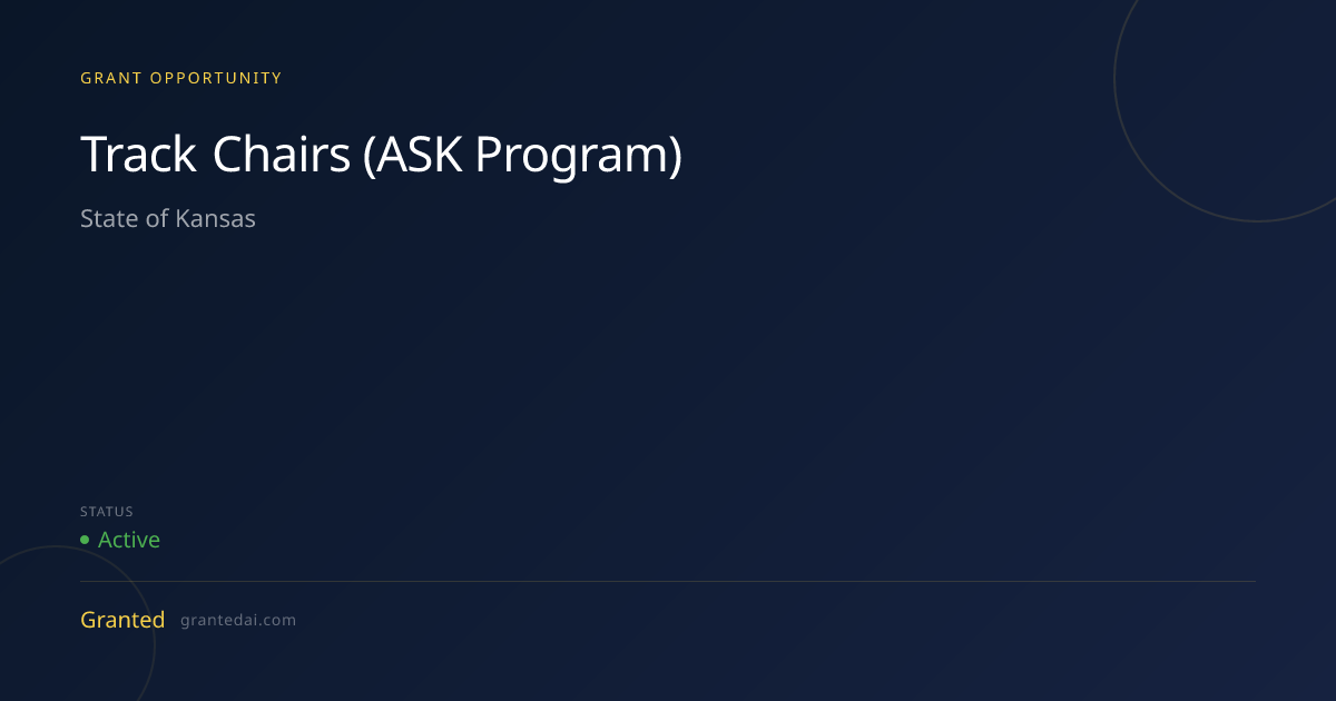 Track Chairs (ASK Program) (2026) | Granted AI