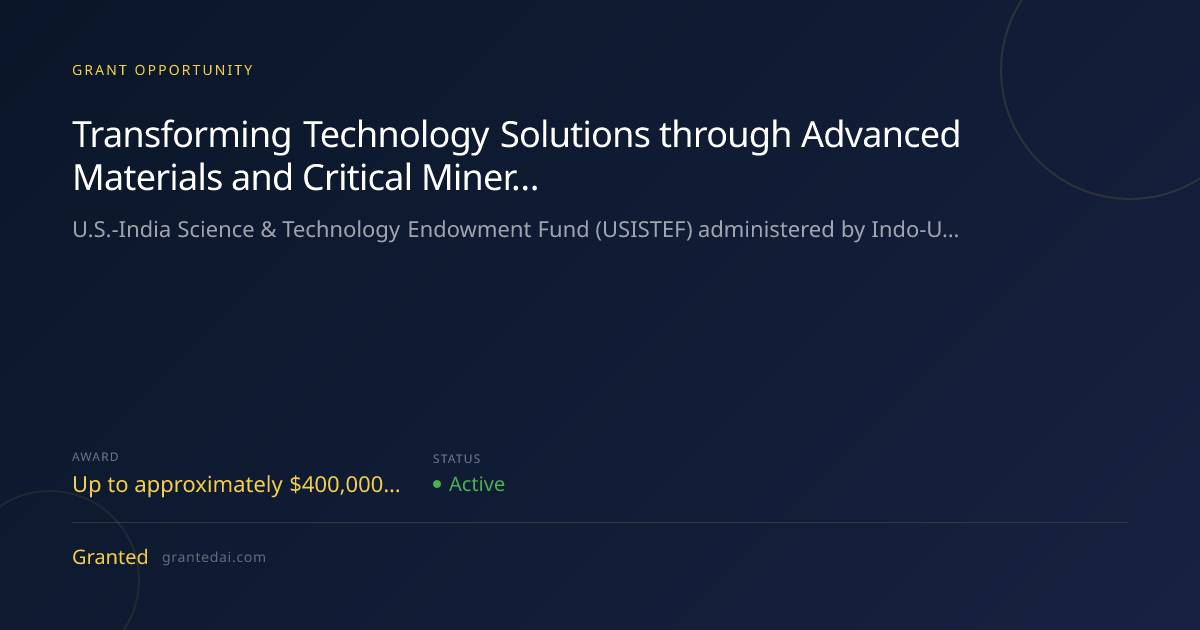 Transforming Technology Solutions through Advanced Materials and ...