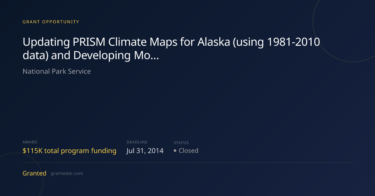 Updating PRISM Climate Maps for Alaska (using 1981-2010 data) and ...