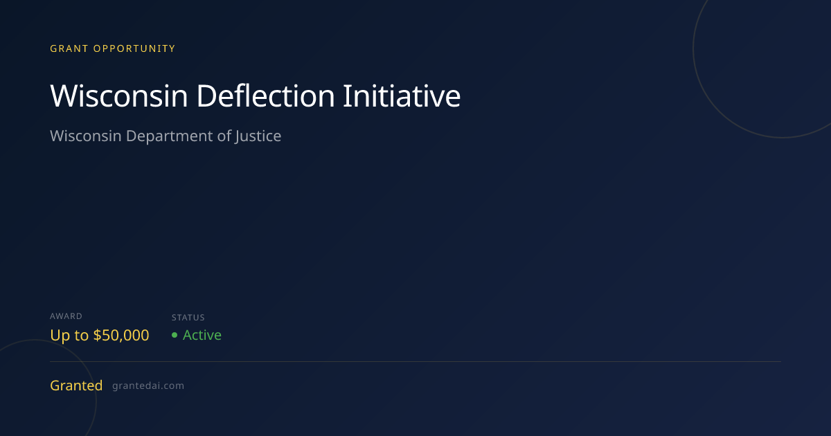 Wisconsin Deflection Initiative (2026) | Granted AI