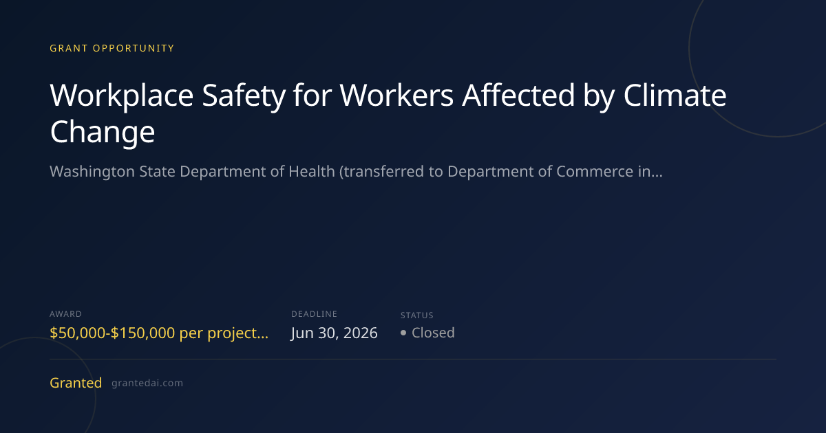 Workplace Safety for Workers Affected by Climate Change (2026) | Granted AI